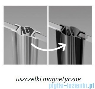 Radaway Furo SL Black KDD kabina 90x120cm czarny mat/szkło przejrzyste 10305090-54-01L/10305120-54-01R