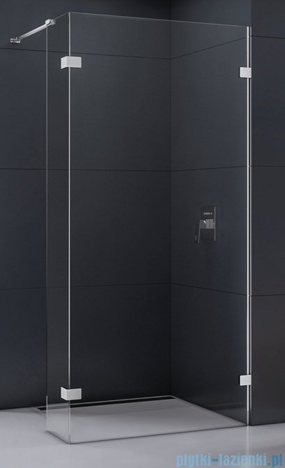 New Trendy Eventa kabina walk-in 160x200 cm jednoelementowa z dodatkową ścianką przejrzyste EXK-4638