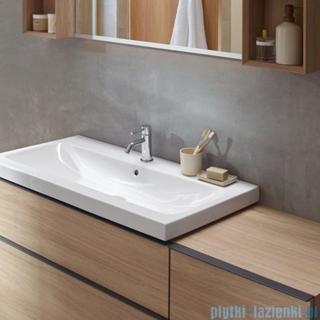 Geberit iCon Umywalka nablatowa z otworem na baterię 90x48,5 cm 124590000