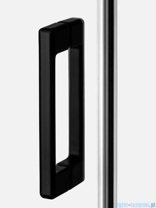 New Trendy Prime Black drzwi wnękowe pojedyncze 120x200 cm prawa przejrzyste D-0321A