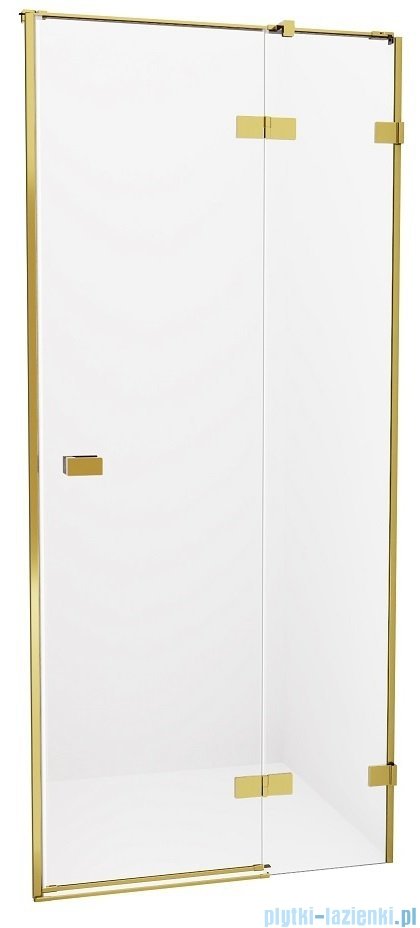 New Trendy Avexa Gold drzwi wnękowe 140x200 cm przejrzyste prawa EXK-1727