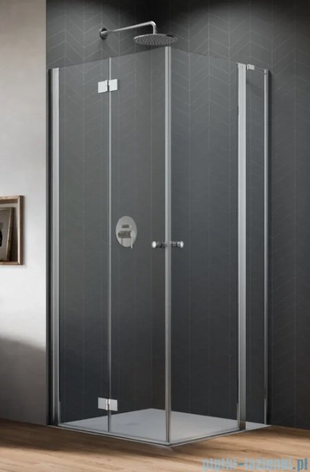 Radaway Nes KDD B / KDD II kabina 100x100cm lewa chrom połysk przejrzyste 10024100-01-01L/10016100-01-01R