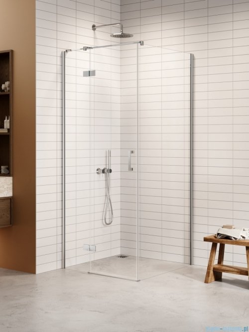 New Trendy Nesta kabina 100x120x200 cm lewa wspornik równoległy przejrzyste K-3613