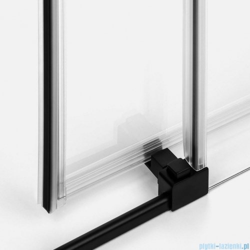 New Trendy Prime Black kabina prostokątna 90x80x200 cm przejrzyste D-0314A/D-0313A