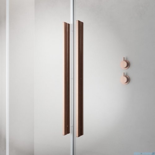 Radaway Furo Brushed Copper PND II parawan nawannowy 170cm prawy szczotkowana miedź 10109888-93-01R/10112844-01-01