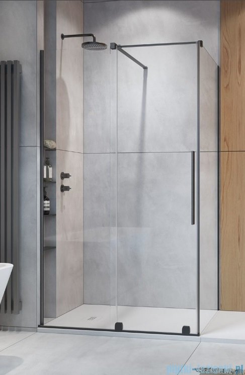 Radaway Furo Kdj Brushed GunMetal kabina 110x70cm lewa szczotkowany grafit 10104572-92-01L/10110530-01-01/10113070-01-01