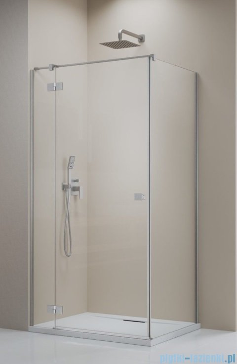 Radaway Essenza Kdj Brushed Nickel kabina 80x70cm lewa szczotkowany nikiel 1385043-91-01L/1384048-01-01