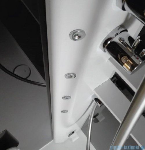 Novellini Glax 2 2.0 kabina z hydromasażem 120x80 prawa biała G222P129DM1-1UH