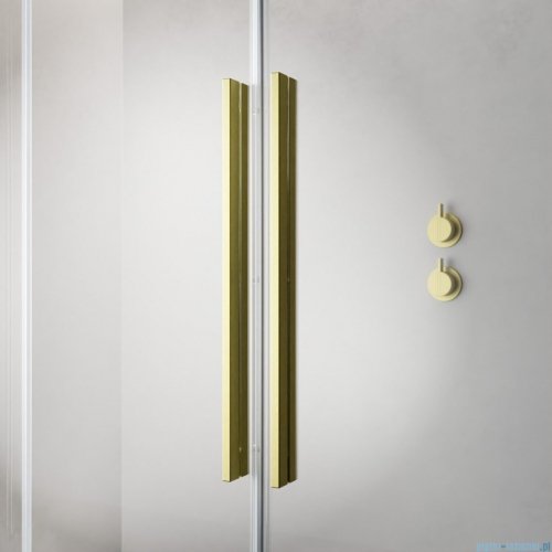 Radaway Furo Brushed Gold KDD kabina 90x80cm szczotkowane złoto 10105090-99-01L/10105080-99-01R