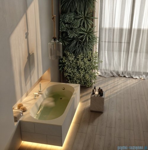 Schedpol Schedline Artemis SET wanna prostokątna + nośnik stabilizujący Cashmere Mat 170x75cm 3WSP.AS1P-17075/PK/MG