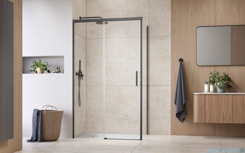 Radaway Idea Kdj Brushed GunMetal kabina 160x110cm lewa szczotkowany grafit 387046-92-01L/387053-92-01R