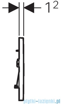 Geberit Sigma30 Przycisk uruchamiający przedni chrom błyszczący/chrom matowy/chrom błyszczący 115.883.KH.1