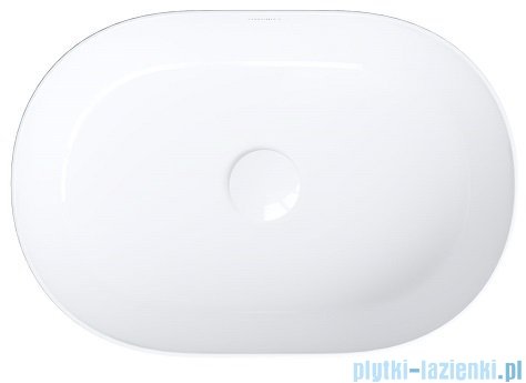 Omnires Mesa umywalka nablatowa 46x31 cm biały połysk MESA460BP