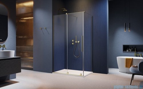 Radaway Furo Kdj Brushed Gold kabina 140x80cm lewa szczotkowane złoto 10104722-99-01L/10110680-01-01/10113080-01-01