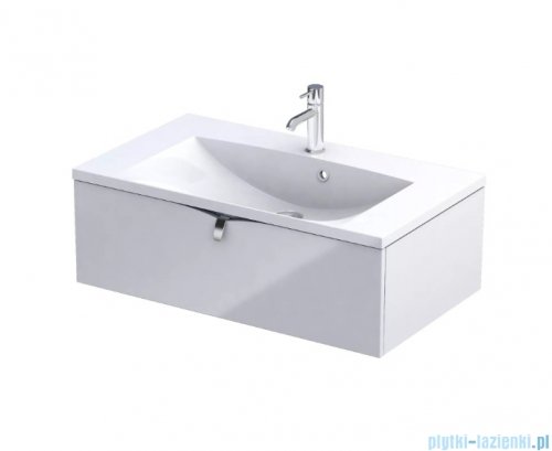 Oristo Siena szafka podumywalkowa wisząca 80x25x45cm biały mat OR45-SD1S-80-2