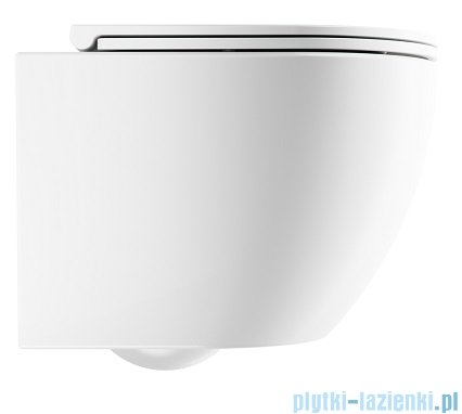 Omnires Ottawa Silent Power™ miska WC wisząca + deska wolnoopadająca biały mat OTTAWASPXMWBM