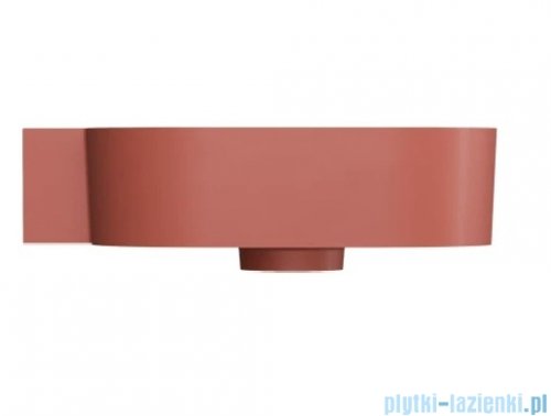 Omnires Ovo M+ umywalka nablatowa/wisząca lewa 55x38 cm terracotta mat  OVO555UWLTE