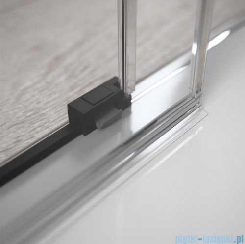 Radaway Idea Black Kdd kabina 120x80cm czarny mat/szkło przejrzyste 387064-54-01L/387061-54-01R
