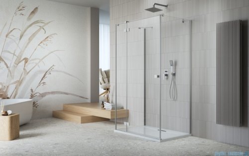 Radaway Essenza Brushed Nickel Kdj+S kabina 80x90x80cm lewa szczotkowany nikiel 1384051-01-01/1385020-91-01L/1384051-01-01