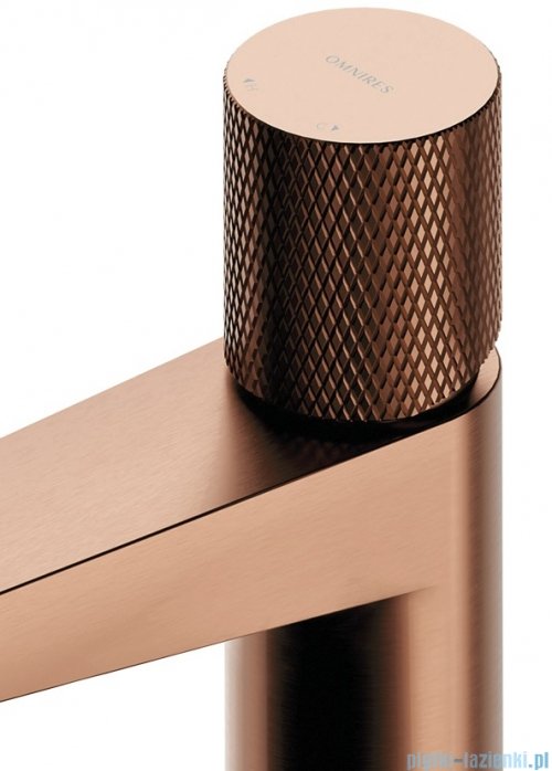 Omnires Contour bateria umywalkowa wysoka miedź szczotkowana CT8012CPB