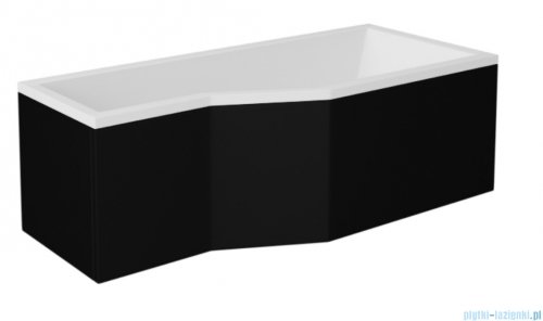 Besco Obudowa CZARNY mat do wanny Integra prawa/lewa 170x75 #OAI-170-NSC