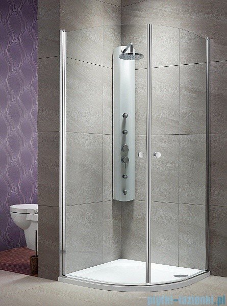 Radaway Eos PDD kabina prysznicowa 90x90 szkło intimato + brodzik Delos A + syfon