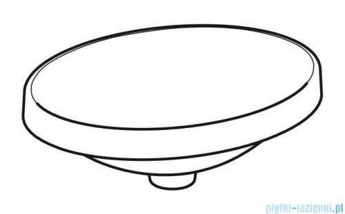 Geberit VariForm Umywalka owalna wpuszczana w blat bez przelewu 50x40cm 500.710.01.2