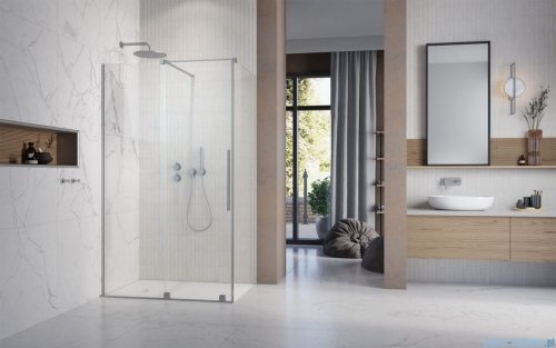 Radaway Furo Kdj Brushed Nickel kabina 140x70cm lewa szczotkowany nikiel 10104722-91-01L/10110680-01-01/10113070-01-01