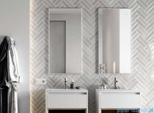 Excellent Kuadro lustro wiszące w ramie biały mat 100x50 cm DOEX.KU100.050.WH