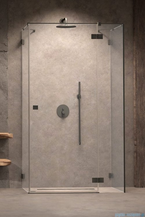 Radaway Essenza Pro Brushed GunMetal Kdj+S kabina 75x80x75cm prawa szczotkowany grafit 10097380-92-01R/10098075-01-01/10098075-01-01 