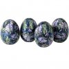 Dekoracyjne jajko Belldeco Fiore Blue wys. 10 cm