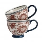 Laura Ashley Hedingham Blue Terra - kubki 400 ml - 2 szt.