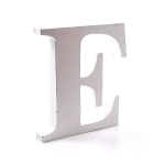 Litera dekoracyjna duża - E - biała