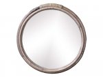 Okrągłe lustro w bambusowej ramie Chic Antique - średnica 28 cm