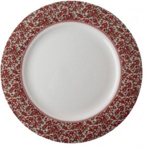 Laura Ashley Stockbridge talerz porcelanowy 26 cm Red