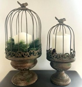 Klatki dekoracyjne Ptaszki - komplet 2 szt. - SZYBKA WYSYŁKA 