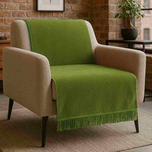 Narzuta na fotele i kanapy - MOCA DESIGN - zielona 