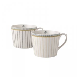 Laura Ashley Tea Stripe Collectables - komplet 2 kubków 280 ml