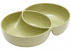 Ladelle Loop Serving Bowl miseczka groszkowa zieleń 2-częściowa L61393