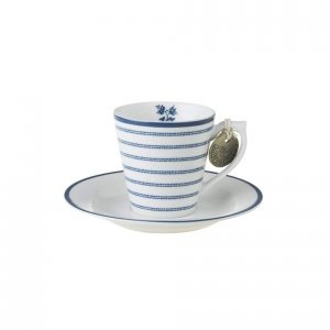 Laura Ashley BLUEPRINT - filiżanka do espresso 80 ml - CANDY STRIPE - SZYBKA WYSYŁKA