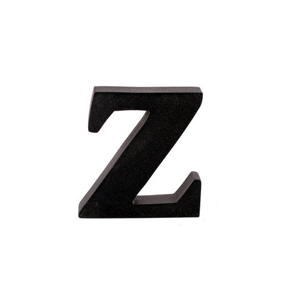 Litera ozdobna mała - Z - czarna