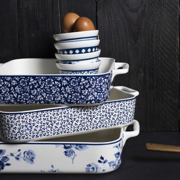Laura Ashley BLUEPRINT - naczynie do zapiekania 23x23 cm - SWEET ALLYSUM