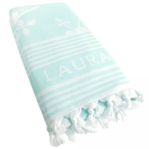 Ręcznik plażowy Laura Ashley - mint 90x180 cm