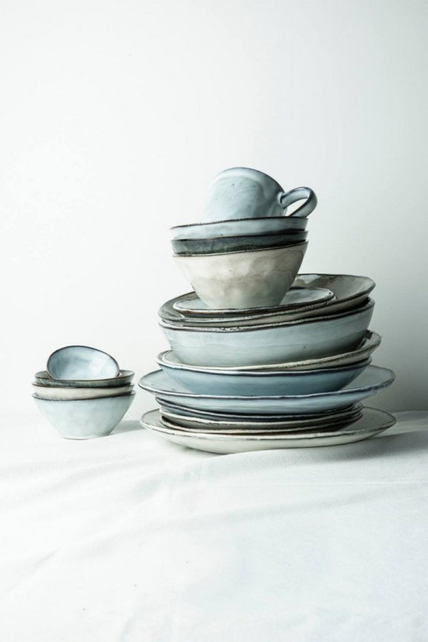 ORGANIC - miska 33x10 cm kremowa