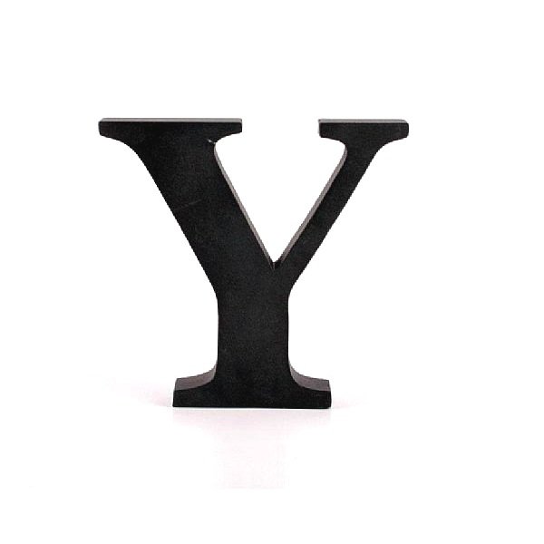 Litera ozdobna duża - Y - czarna