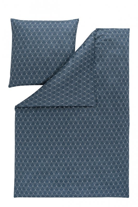 Pościel Estella mako-interlock-jersey - TIZIAN niebieska 6870/655