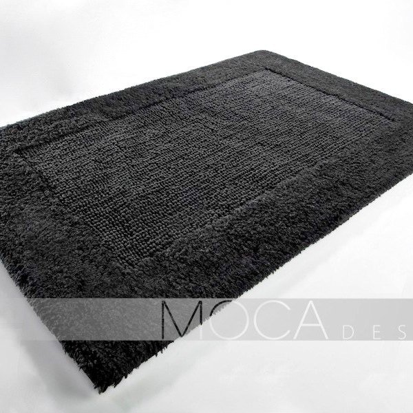Antracytowy dywanik łazienkowy Moca Design