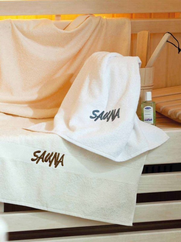 Biały ręcznik do sauny - 70x180 cm