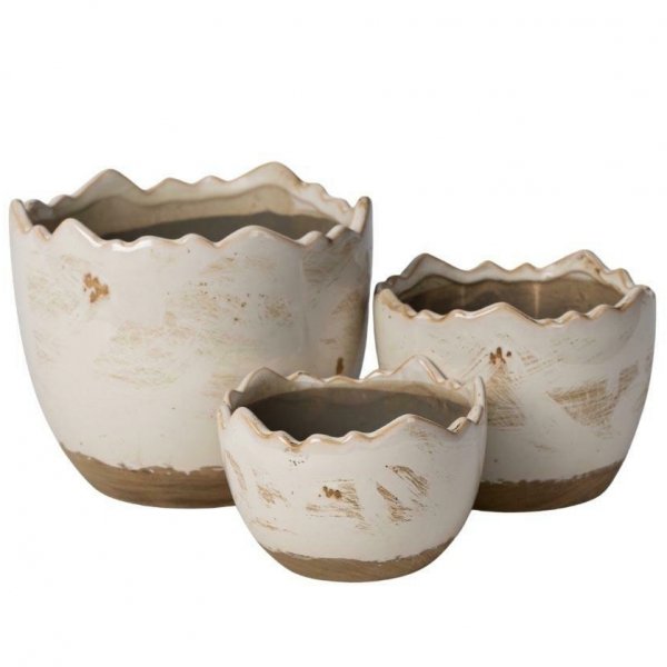 Osłonka ceramiczna Belldeco w kształcie jajka kremowa – dekoracja wielkanocna