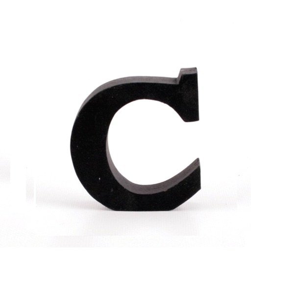 Litera ozdobna mała - C - czarna
